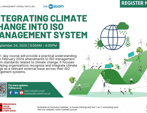 Integrating Climate change into ISO Management System