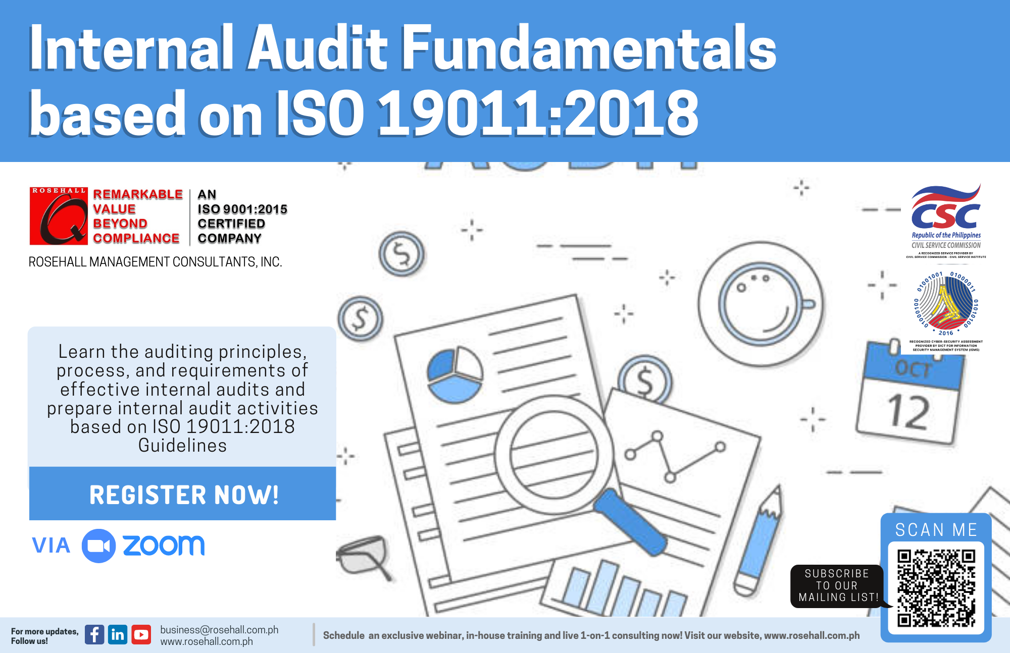 Internal Audit Fundamentals based on ISO 19011:2018 - ROSEHALL ...