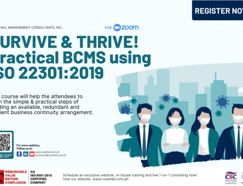 SURVIVE & THRIVE! Practical BCMS using ISO 22301:2019