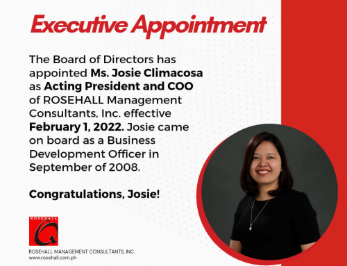 Congratulations, Ms. Josie Climacosa!