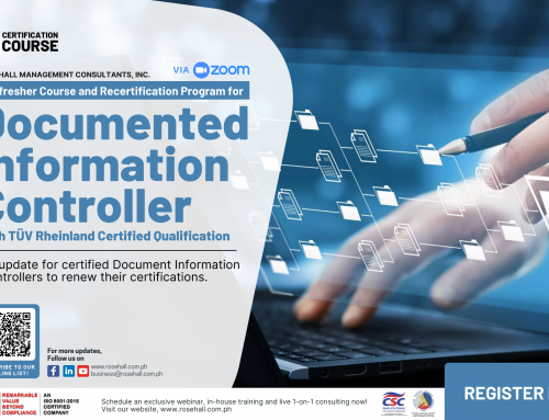 Refresher Course and Recertification Program for Documented Information Controller with TÜV Rheinland Certified Qualification