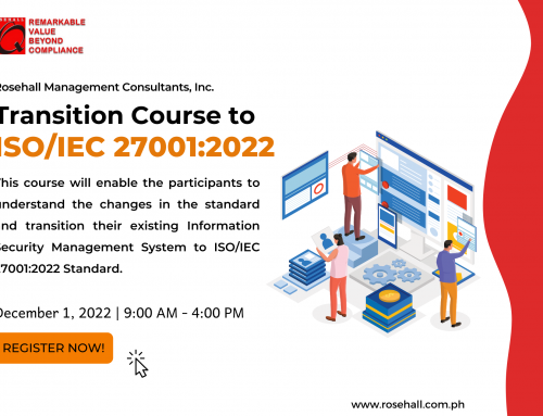 Transition Course to ISO/IEC 27001:2022