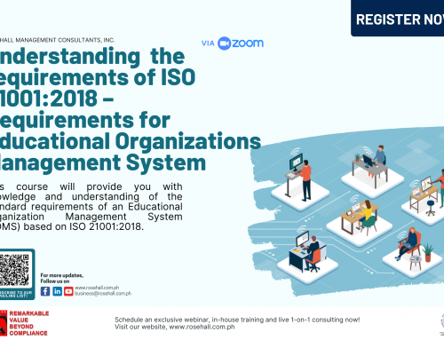 UNDERSTANDING THE REQUIREMENTS OF ISO 21001:2018 – Requirements for Educational Organizations Management System