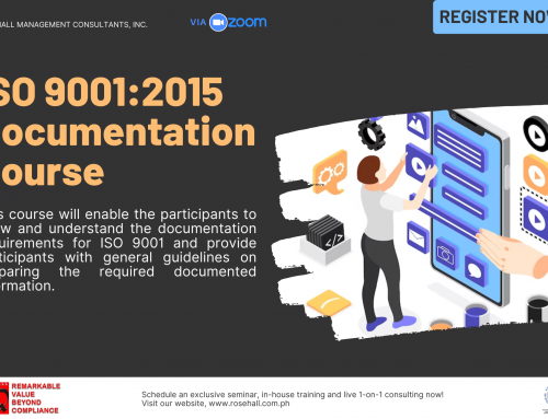 ISO 9001:2015 Documentation Course