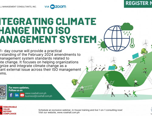 Integrating Climate change into ISO Management System