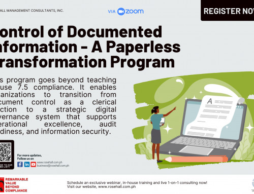 CONTROL OF DOCUMENTED  INFORMATION  (A Paperless Transformation Program)