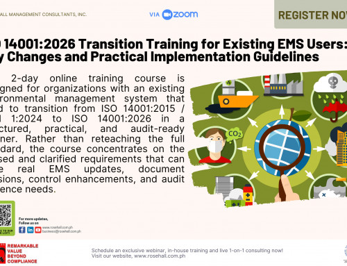 ISO 14001:2026 Transition Training for Existing EMS Users: Key changes and Practical Implementation Guidelines