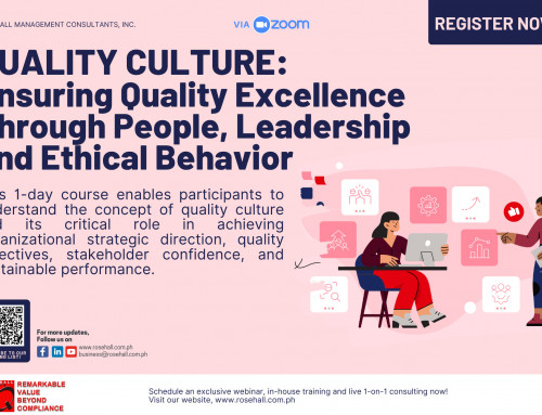 QUALITY CULTURE:  Ensuring Quality Excellence Through People, Leadership, and  Ethical Behavior