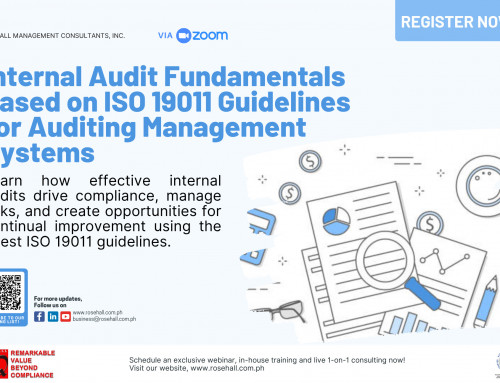 INTERNAL AUDIT FUNDAMENTALS Based on ISO 19011 Guidelines for Auditing Management Systems